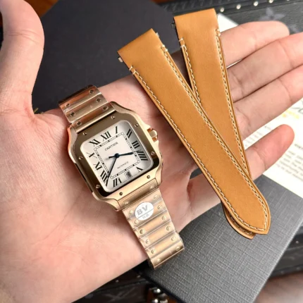 Cartier Santos Replica Watch WGSA0018 Rose Gold BV Factory 39.8mm - C