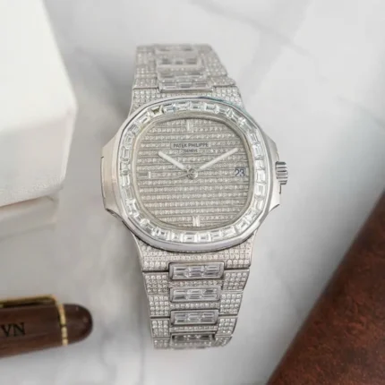 Patek Philippe Nautilus 5719 Best Replica Full Diamonds CZ 40mm - C