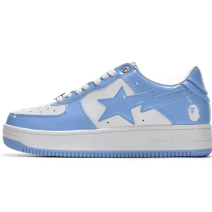 1M70-191-001 A Bathing Ape Bape Sta Low White Blue - C