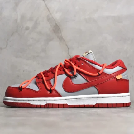 Nike Dunk Low Off-White University Red Replicas - C